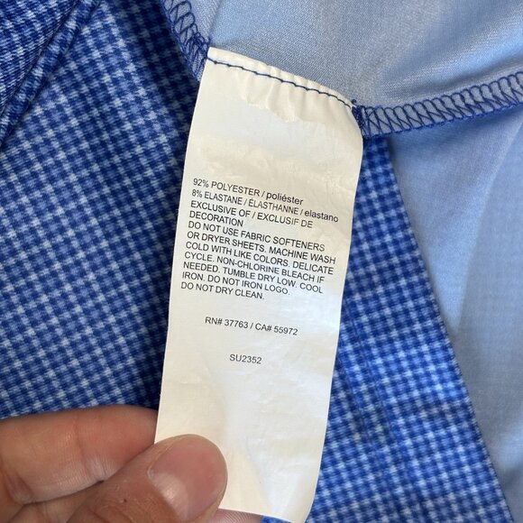 Callaway shirt Mens 4XL Blue Short Sleeve Opti Dri Polo Performance Golf - Picture 9 of 12